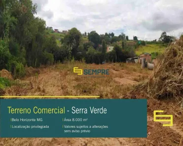 para alugar, 8000m² no Serra Verde (Venda Nova), Belo Horizonte