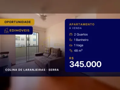 Apartamento com 2 Quartos à venda, 48m² no Colina de Laranjeiras, Serra