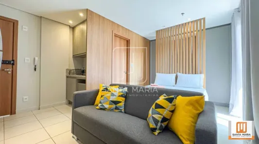Apartamento com 1 Quarto para alugar, 27m² no Nova Aliança, Ribeirão Preto