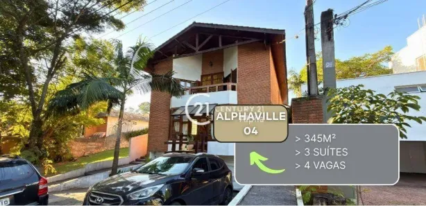 Casa de Condomínio com 3 Quartos à venda, 345m² no Alphaville, Santana de Parnaíba