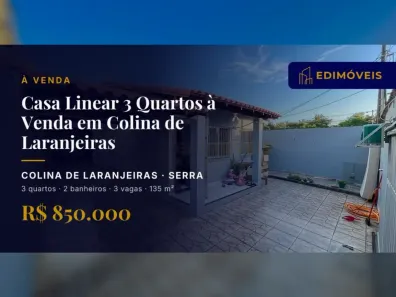 Casa com 3 Quartos à venda, 135m² no Colina de Laranjeiras, Serra