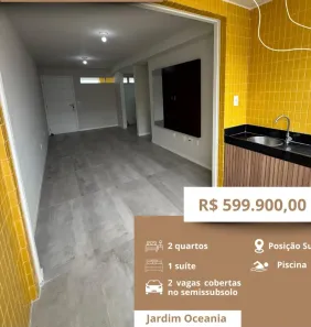 Apartamento com 2 Quartos à venda, 60m² no Jardim Oceania, João Pessoa