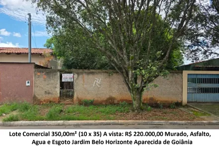 Lote/Terreno à venda, 350m² no Jardim Belo Horizonte, Aparecida de Goiânia