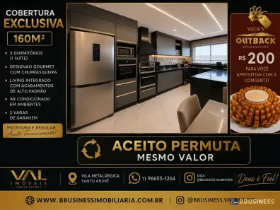 Apartamento com 3 Quartos à venda, 160m² no Vila Metalúrgica, Santo André