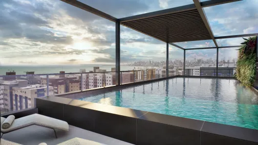 Flat com 1 Quarto à venda, 22m² no Cabo Branco, João Pessoa