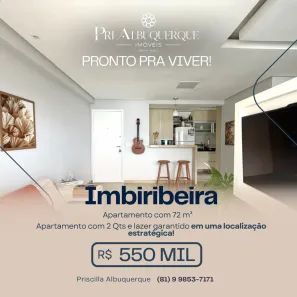 Apartamento com 2 Quartos à venda, 72m² no Imbiribeira, Recife
