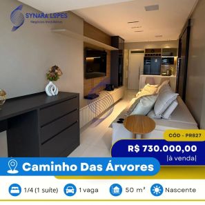Apartamento com 1 Quarto à venda, 50m² no Caminho das Árvores, Salvador