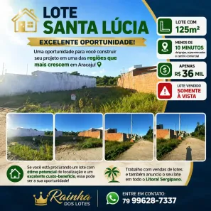 Lote/Terreno à venda, 125m² no Jabotiana, Aracaju