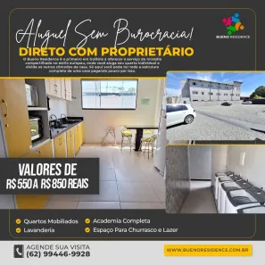 Kitnet com 1 Quarto para alugar, 28m² no Setor Sol Nascente, Goiânia