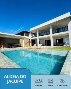 Casa de Condomínio com 4 Quartos à venda, 430m² no Barra do Jacuípe, Camaçari