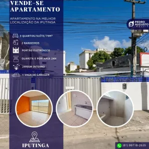 Apartamento com 3 Quartos à venda, 75m² no Iputinga, Recife