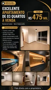 Apartamento com 3 Quartos à venda, 72m² no Cidade Jardim, Anápolis