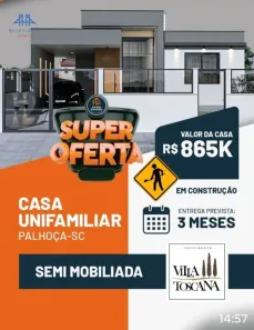 Casa com 2 Quartos à venda, 50m² no Nova Palhoça, Palhoça