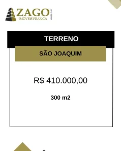 Lote/Terreno à venda, 300m² no São Joaquim, Franca