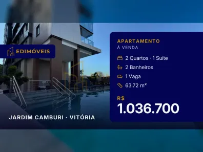 Apartamento com 2 Quartos à venda, 63m² no Jardim Camburi, Vitória