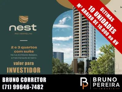 Apartamento com 2 Quartos à venda, 63m² no Rio Vermelho, Salvador