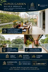 Apartamento com 3 Quartos à venda, 220m² no Vila Ipojuca, São Paulo