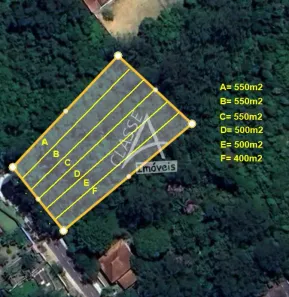 Lote/Terreno à venda, 550m² no Centro de Ouro Fino Paulista, Ribeirão Pires