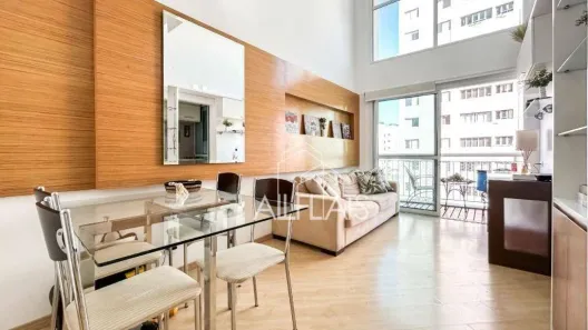 Apartamento com 1 Quarto para alugar, 48m² no Vila Nova Conceição, São Paulo