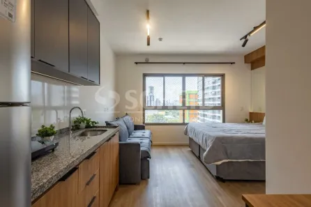 Flat com 1 Quarto para alugar, 25m² no Brooklin Paulista, São Paulo