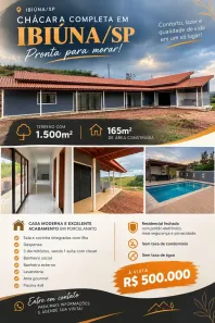 Fazenda/Sítio com 3 Quartos à venda, 165m² no Centro, Ibiúna