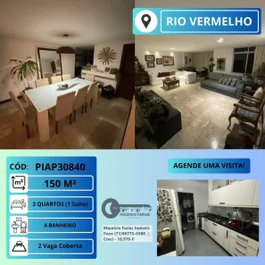 Apartamento com 3 Quartos à venda, 150m² no Rio Vermelho, Salvador