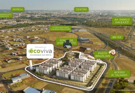 Apartamento com 2 Quartos à venda, 48m² no Fazenda Retiro (Zona Rural), São José do Rio Preto