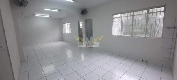 Sala Comercial para alugar, 90m² no Vila Alzira, Santo André