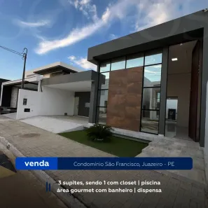 Casa de Condomínio com 3 Quartos à venda, 10m² no Palmares, Juazeiro