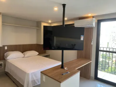 Apartamento com 1 Quarto para alugar, 27m² no Campo Belo, São Paulo