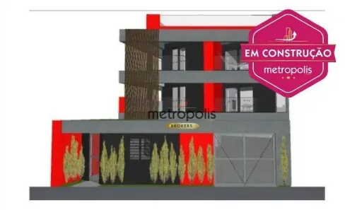 Cobertura com 3 Quartos à venda, 160m² no Vila Guiomar, Santo André