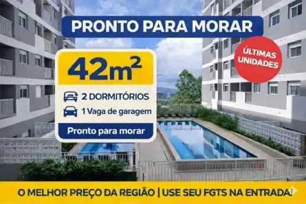 Apartamento com 2 Quartos à venda, 42m² no Paraisópolis, São Paulo