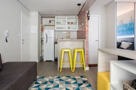Flat com 1 Quarto para alugar, 38m² no Campo Belo, São Paulo