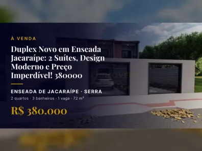 Casa com 2 Quartos à venda, 72m² no Enseada de Jacaraípe, Serra