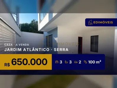 Casa com 3 Quartos à venda, 100m² no Jardim Atlântico, Serra