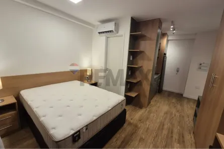 Apartamento com 1 Quarto para alugar, 24m² no Jardim das Acácias, São Paulo