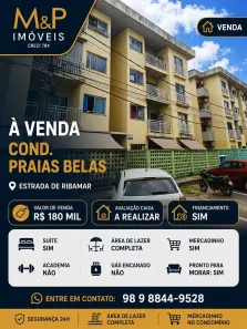 Apartamento com 2 Quartos à venda, 52m² no Maiobinha, São Luís