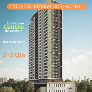 Apartamento com 2 Quartos à venda, 55m² no Setor Central, Goiânia