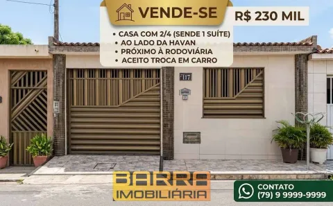 Casa com 2 Quartos à venda, 120m² no Novo Paraíso, Aracaju
