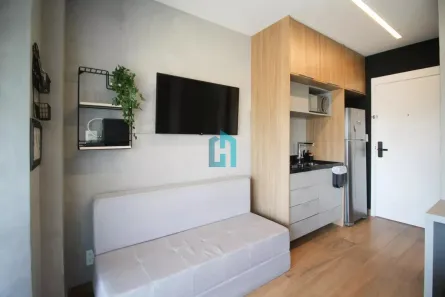 Apartamento com 1 Quarto para alugar, 32m² no Indianópolis, São Paulo