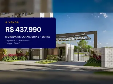 Apartamento com 2 Quartos à venda, 50m² no Morada de Laranjeiras, Serra