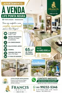 Apartamento com 2 Quartos à venda, 70m² no Santo Agostinho, Manaus