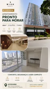 Apartamento com 2 Quartos à venda, 66m² no Setor Bueno, Goiânia