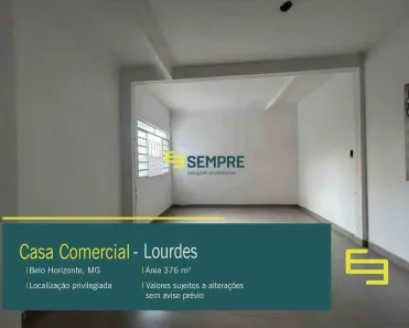 Imóvel Comercial com 4 Quartos para alugar, 376m² no Barro Preto, Belo Horizonte