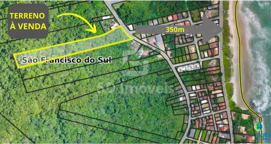 Lote/Terreno à venda, 1700m² no Do Ubatuba, São Francisco do Sul