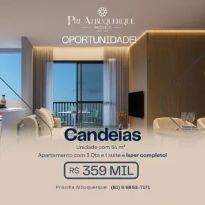 Apartamento com 3 Quartos à venda, 54m² no Candeias, Jaboatão dos Guararapes
