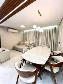 Apartamento com 2 Quartos para alugar, 74m² no Estuário, Santos