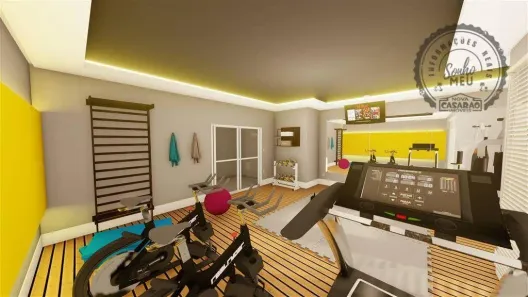 Apartamento com 2 Quartos à venda, 63m² no Guilhermina, Praia Grande