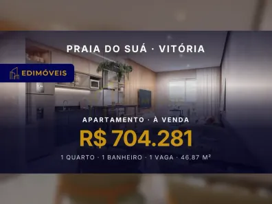 Apartamento com 1 Quarto à venda, 46m² no Praia do Suá, Vitória