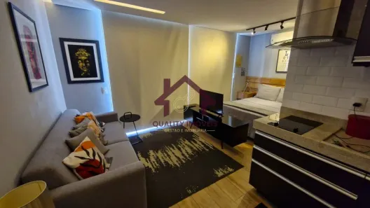Apartamento com 1 Quarto para alugar, 35m² no Real Parque, São Paulo